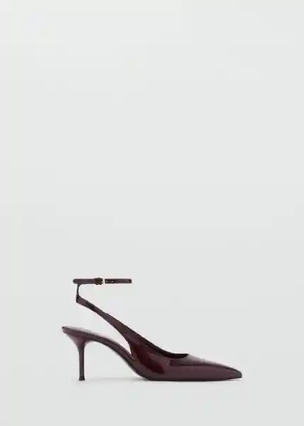 Zapatos Neckb Burdeos Talla 37 Mujer Mango