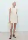 Vestido Tiko Crudo Talla XS Mujer Mango