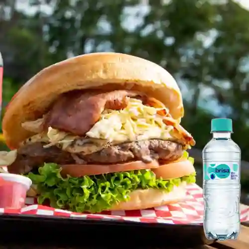 Combo Hamburguesa Todo Terreno + Brisa Sin Gas 280ML