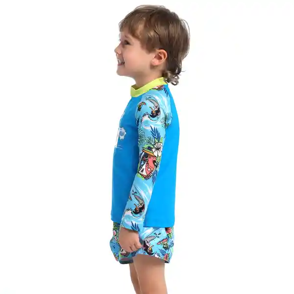 Camiseta Manga Larga Sunshine Surfs Up Bebé Masculino 4 Speedo