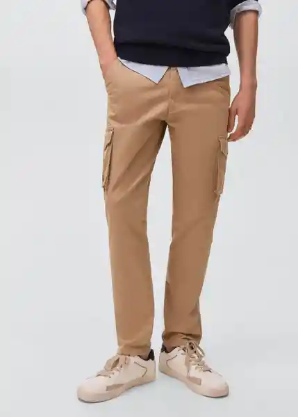 Pantalón Chcargo Beige Talla 21 Teen Niños Mango