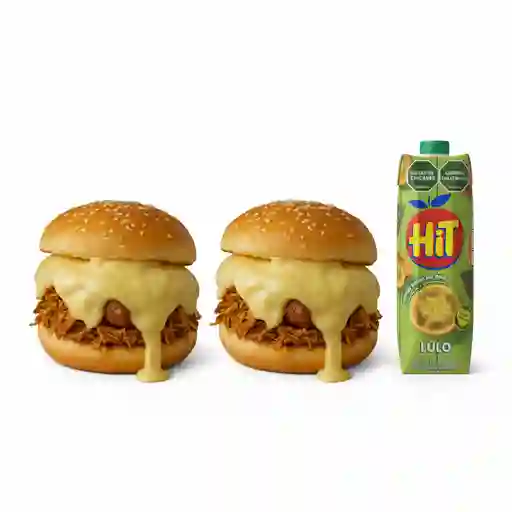 Combo hamburguesa mix, para dos
