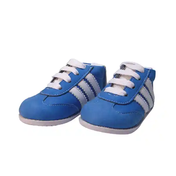 Kaizer Kids Z Tenis Azul y Blanco Talla: 17