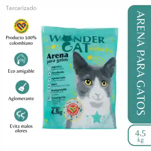 Arena Para Gatos Wondercat Esencial 4.5 kg