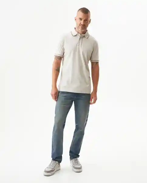 Camiseta Details Contrats Polo Beige Guijarro T S Chevignon