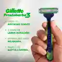 GILLETTE Prestobarba 3 Sensitive Cuchilla de Afeitar con Aloe Máquina de Afeitar Hombre Desechable Afeitada con Menos Irritación Afeitadora para Piel Sensible 3 Uds