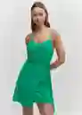 Vestido Lari Verde Talla XS Mujer Mango