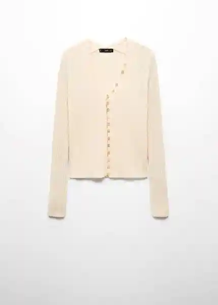 Cárdigan Rikki Crudo Talla XL Mujer Mango