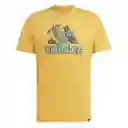 Adidas Camiseta M Doodle F T Para Hombre Amarillo Talla L