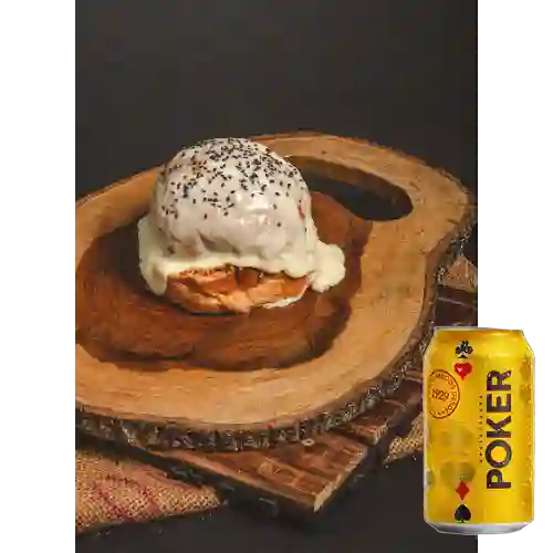 Combo Gratín Clásica + Cerveza Poker Lta 330ml