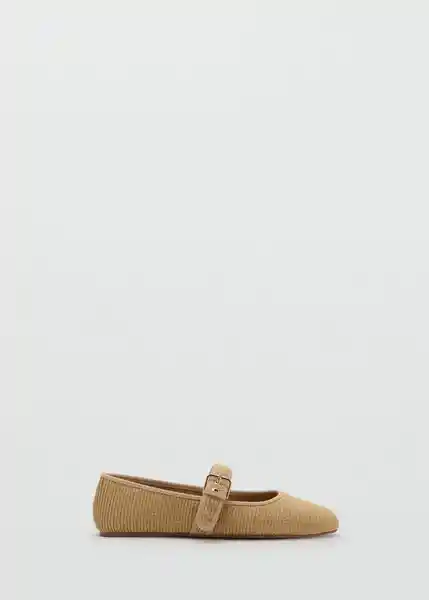 Zapatos Cotton Camel Talla 36 Mujer Mango