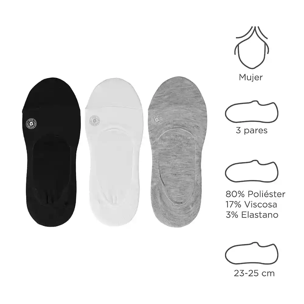 Medias Baleta Mujer Antibacterianos Colores Básicos Miniso