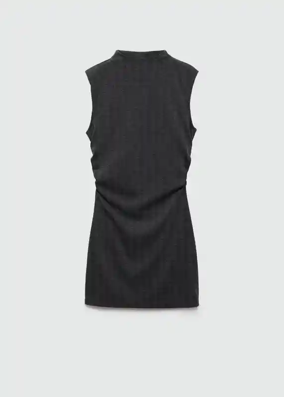 Vestido Marshal Gris Talla M Mujer Mango