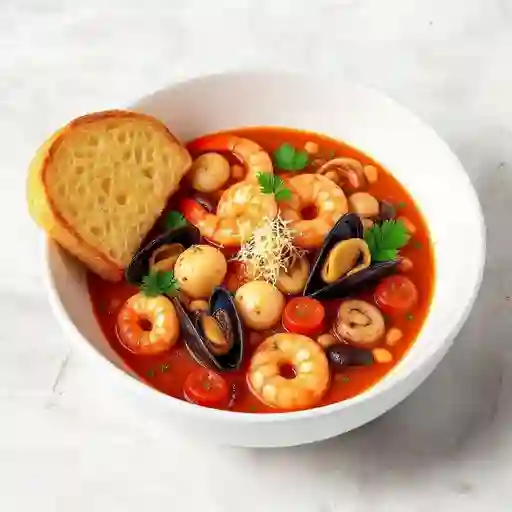 Sopa de frutos del mar