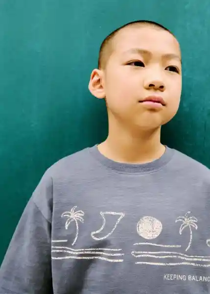 Camiseta Balance Azul Talla 12 Niños Mango