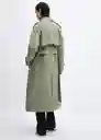 Gabardina Trench Angela Khaki Talla 24 Mujer Mango