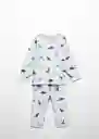 Pijama Andinos Celeste Talla 69 Niños Mango