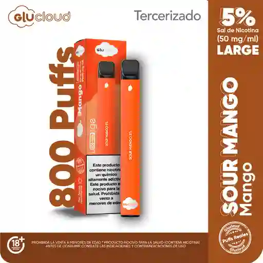 Glucloud Vape Sour Mango Large / 800 Puff