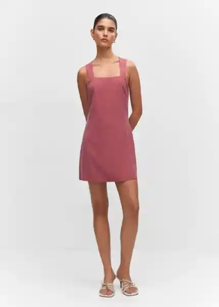 Vestido Bosco-H Rosa Talla S Mujer Mango