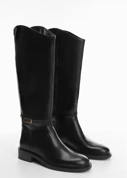 Botas Trote Negro Talla 42 Mujer Mango