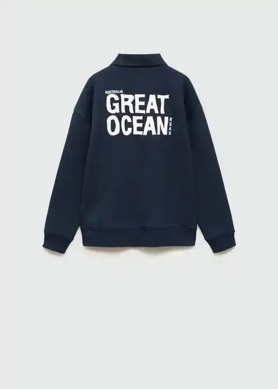 Sudadera Oceano Navy Talla 10 Niños Mango