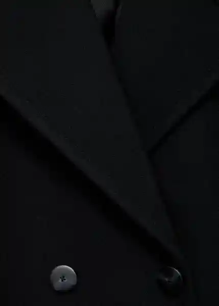 Abrigo Goya Negro Talla S Mujer Mango