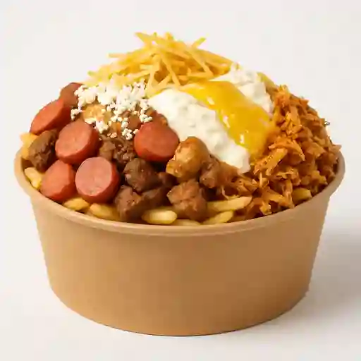 Salchipapa para 4