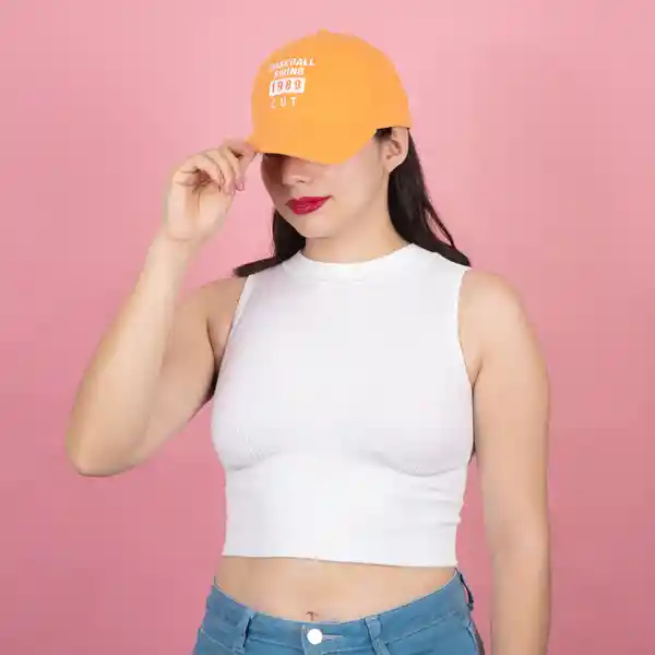 Gorra de Béisbol Serie 1989 Naranja Miniso