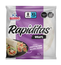 Bimbo Tortilla Blancas Wraps Rapiditas 580 g