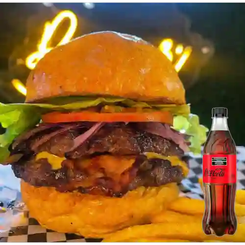 Combo Burger Holy Doble + Coca-Cola Zero 500 ml