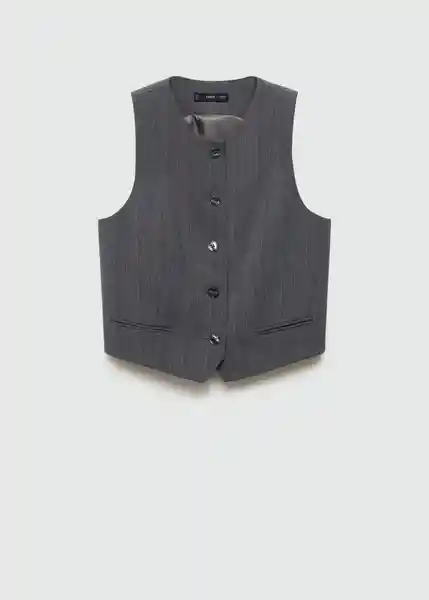 Chaleco Tauro Gris Talla 25 Mujer Mango