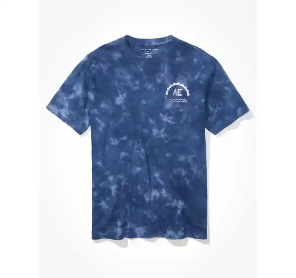 Camiseta Hombre Color Azul T. SMALL American Eagle