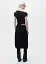 Top Juli Negro Talla XS Mujer Mango
