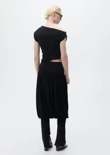 Top Juli Negro Talla XS Mujer Mango