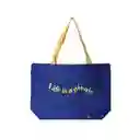 Bolsa de Compras Life's a Picnic Azul Miniso