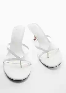 Sandalias Flier Blanco Talla 40 Mujer Mango