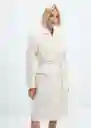 Abrigo Cuco Crudo Talla 18 Mujer Mango