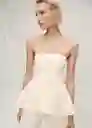Top Dama Vainilla Talla M Mujer Mango