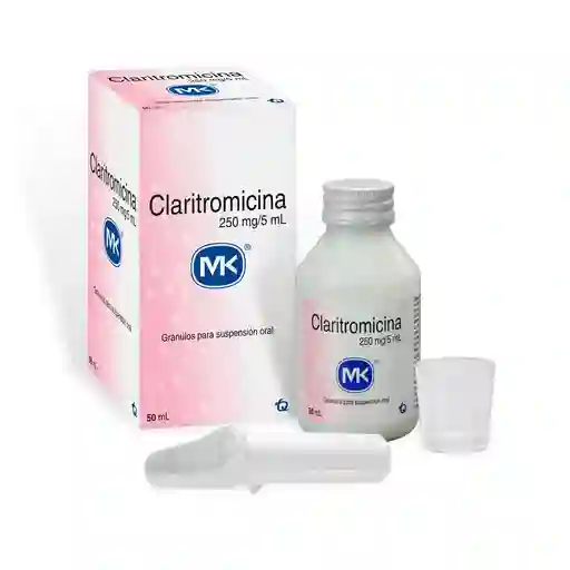 Mk Claritromicina Gránulos para Suspensión Oral (250 mg)