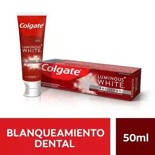 Crema Dental Blanqueadora Colgate Luminous White Brilliant 50ml