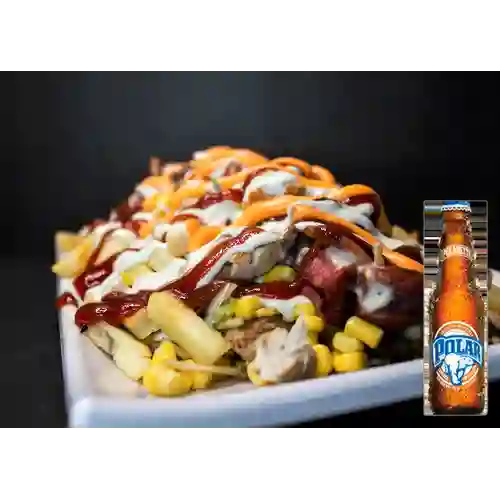 Combo Salchipapas Especial + Pilsen Polar 222 ml