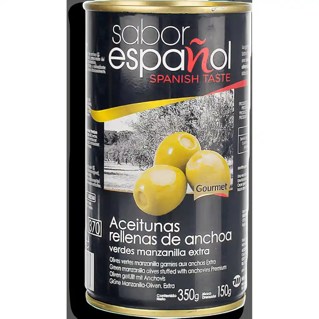 Sabor Espanol Lata De Aceitunas Verdes Rellenas De Anchoa