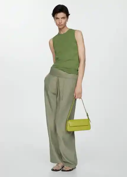 Top Gales Verde Talla Xs Mujer Mango