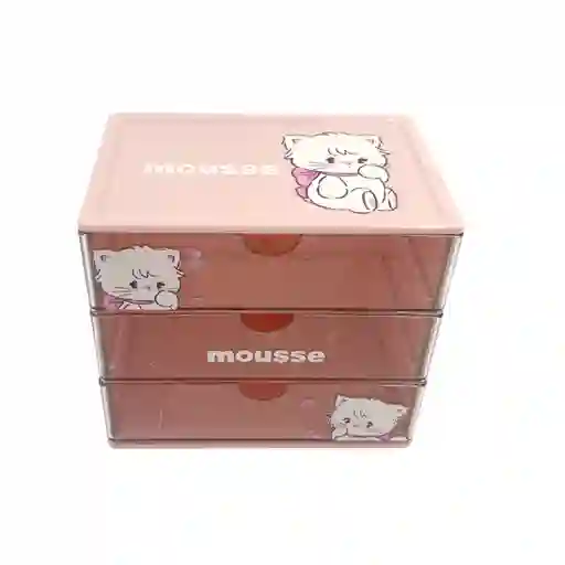 Organizador Con Cajones Serie Mikko Mousse Miniso