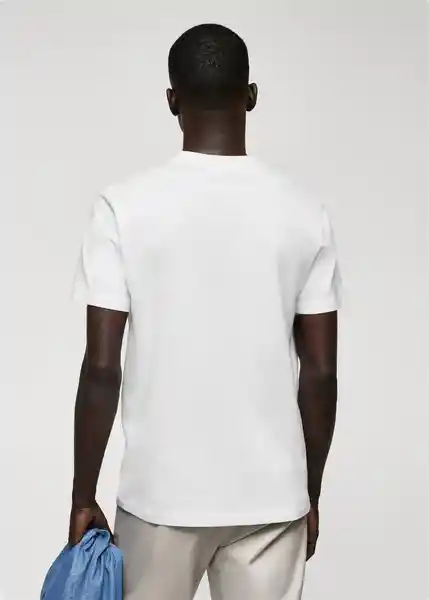 Camiseta Chelsea Blanco Talla XL Hombre Mango