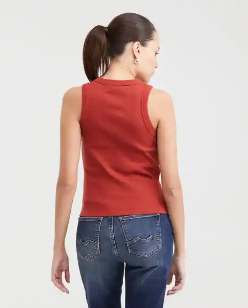 Camiseta Essential Tank Top Rojo Granate Oscuro T. XS Chevignon