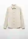 Sobrecamisa Jay Beige Talla S Hombre Mango