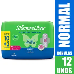 Toalla Higiénica Stayfree Confort Normal 12 unidades