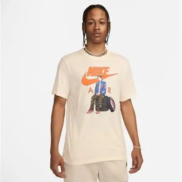 Nike Camiseta Tee Oc Pk4 Para Hombre Beige Talla L