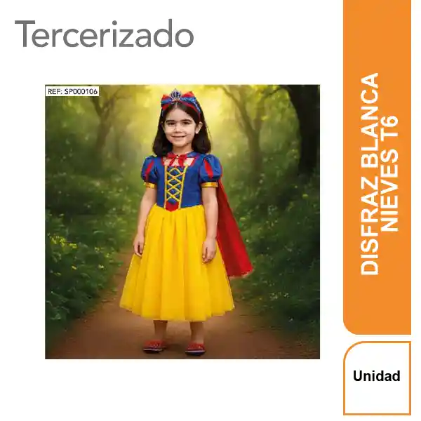 Disfraz Blanca Nieves Talla 6